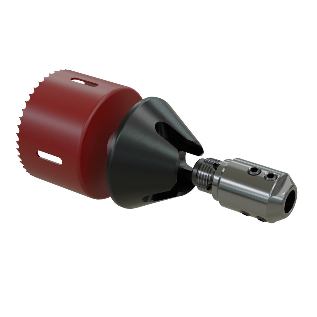 Cup drill adapter for 10mm shaft