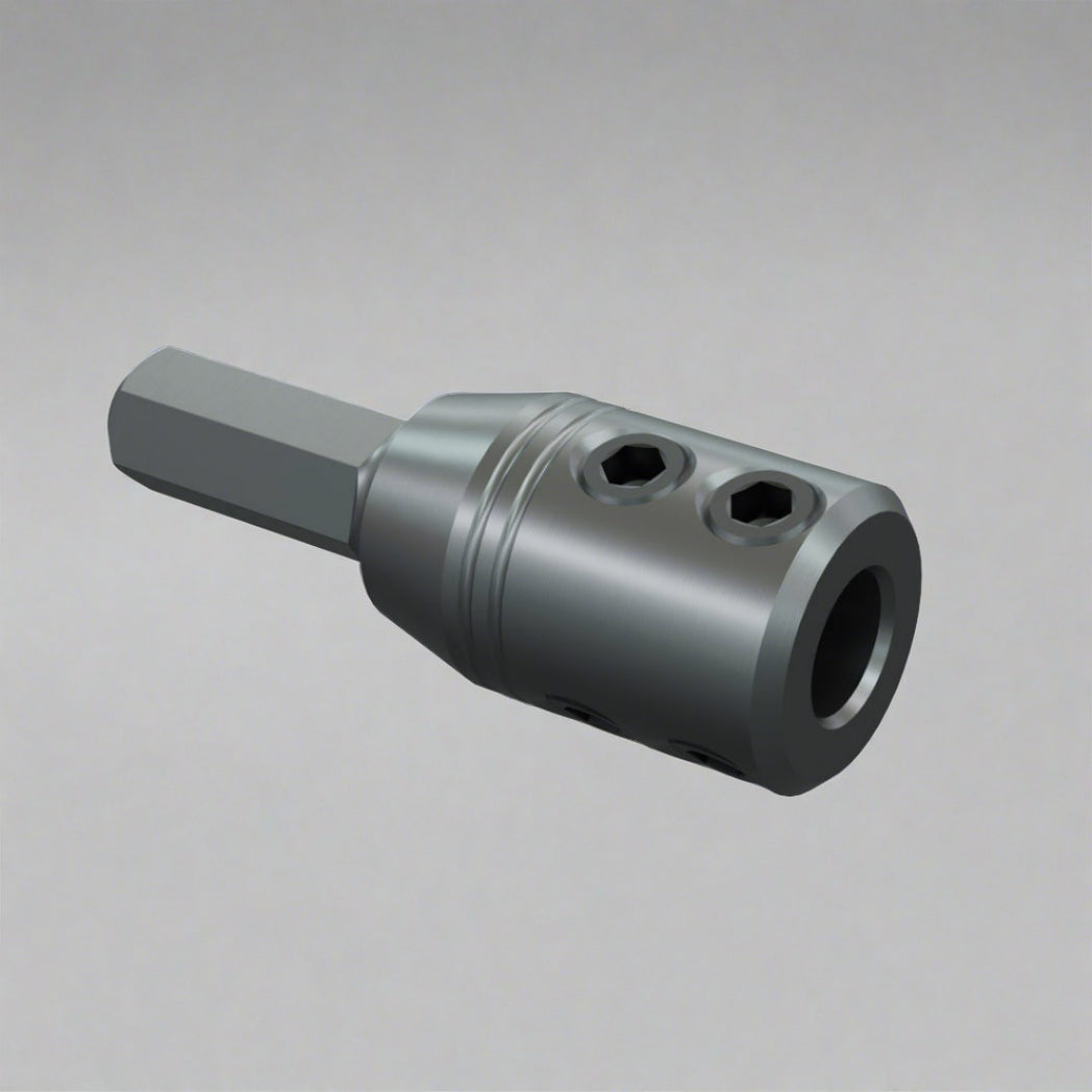 Dill socket adaptor to suit 10mm millling cable for high speed drain cleaning milling machine in preparation for pipe relining or cipp