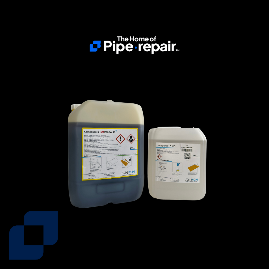 Silicate resin set for pipe relining and cipp Suitable for the sectional repair with a combination of the fiberglass mat. Systems react ambient very fast. The end result gives an excellent mechanical, chemical and temperature resistance. Some of the systems could also be used with the SANI main liners especially than when there is no additional heating methods possible.