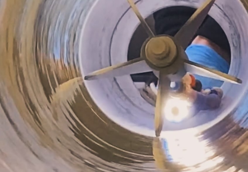 Spray in pipe lining